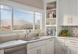 New windows brighten up this home's kitchen